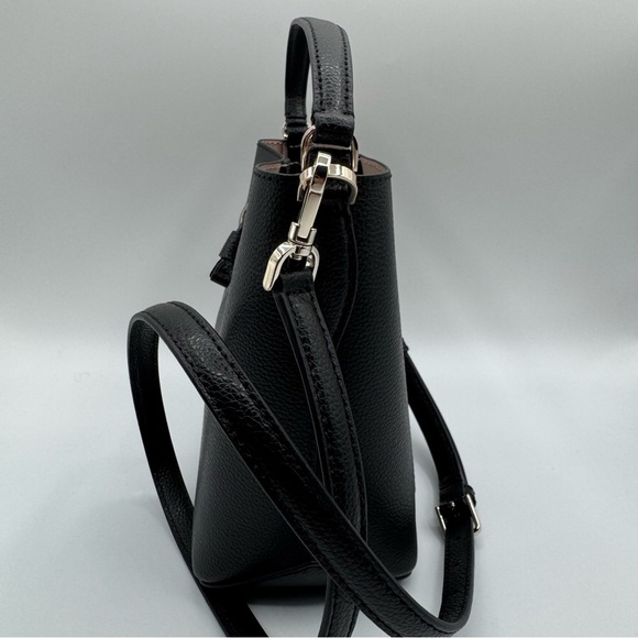 Kate Spade Black Leather Shoulder Bag | New with Tags - Picture 6 of 10